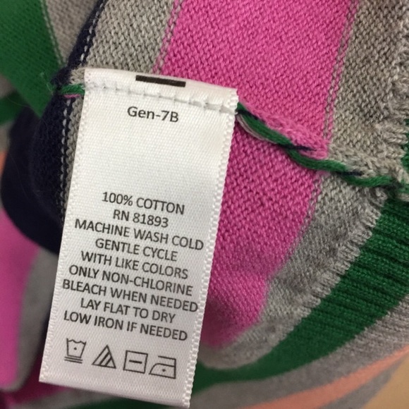 SALE
 Liz Claiborne Striped Color Zip CardiganE45/2 - Picture 6 of 6